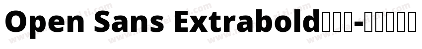 Open Sans Extrabold手机版字体转换